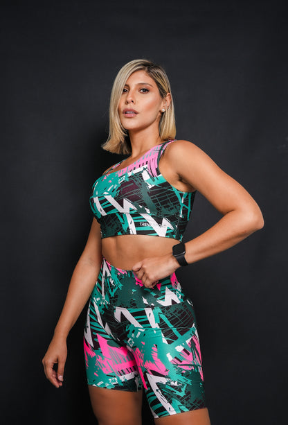 Printed Biker Set