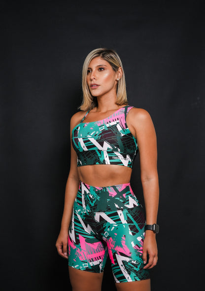 Printed Biker Set